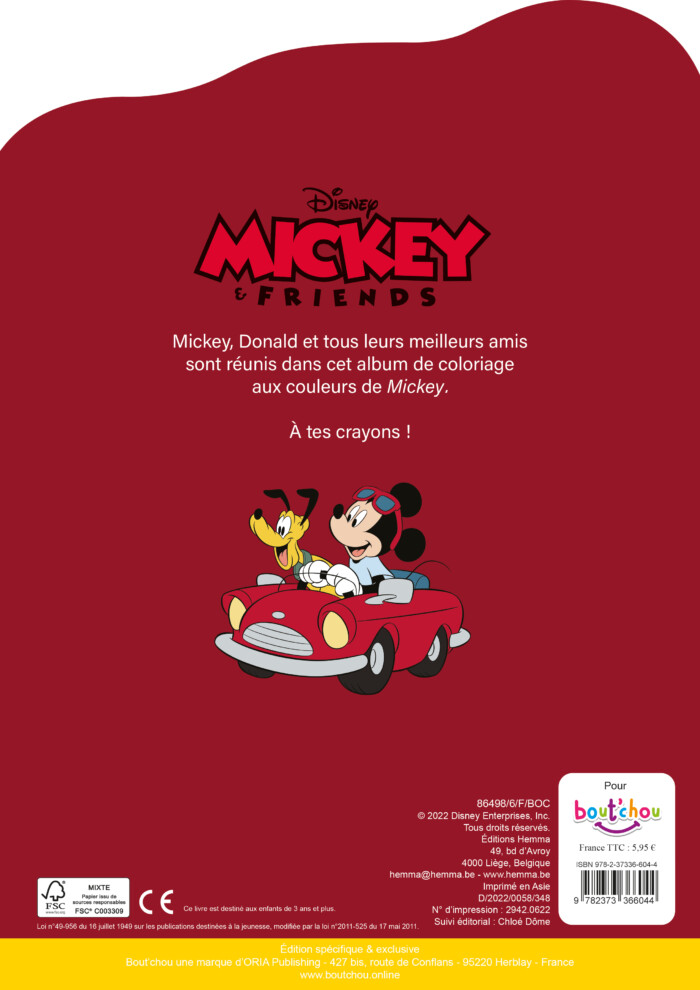 Hello colo : Mickey & friends N°1